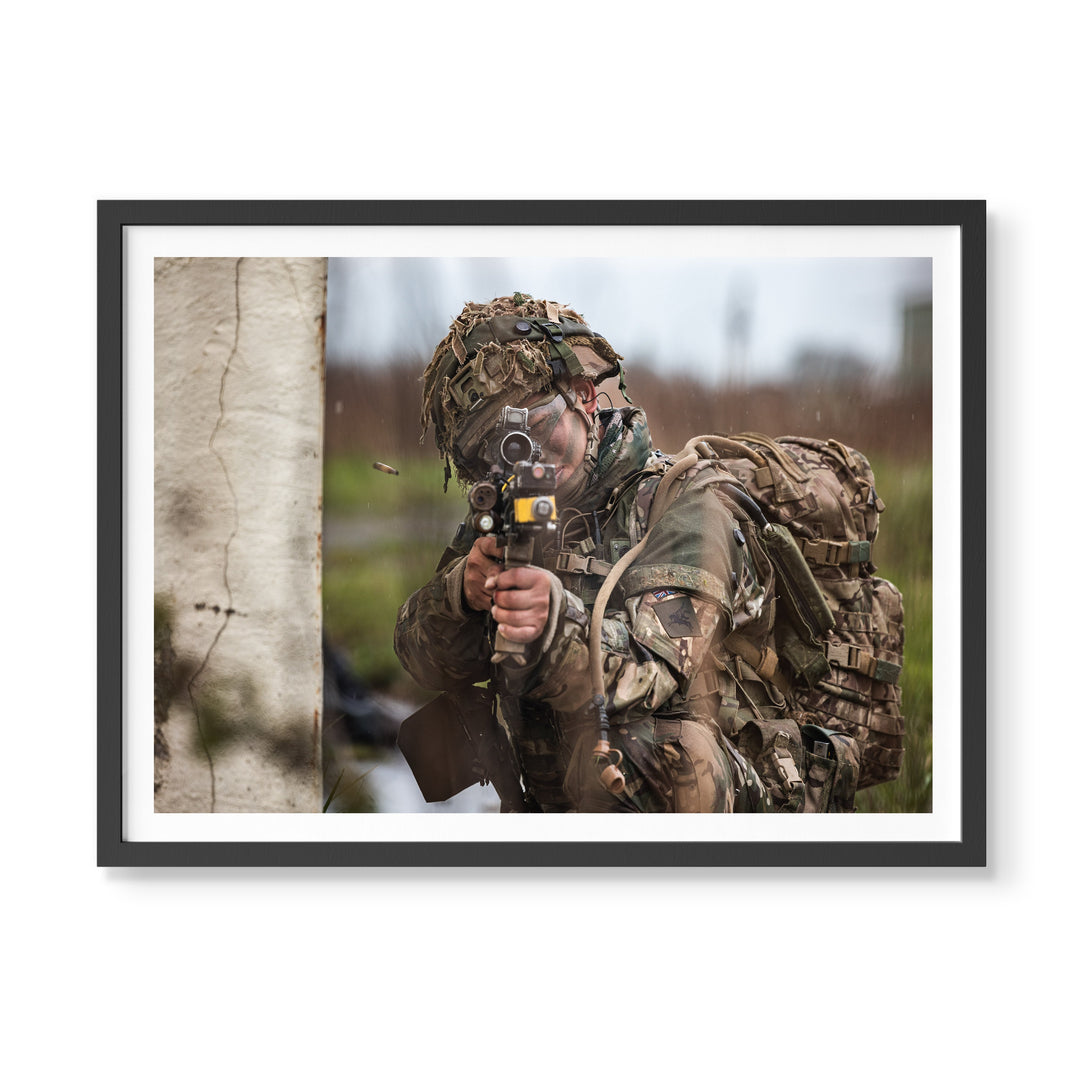 British Army personnel photo print collection featuring soldiers in operational, ceremonial, and training environments across various regiments