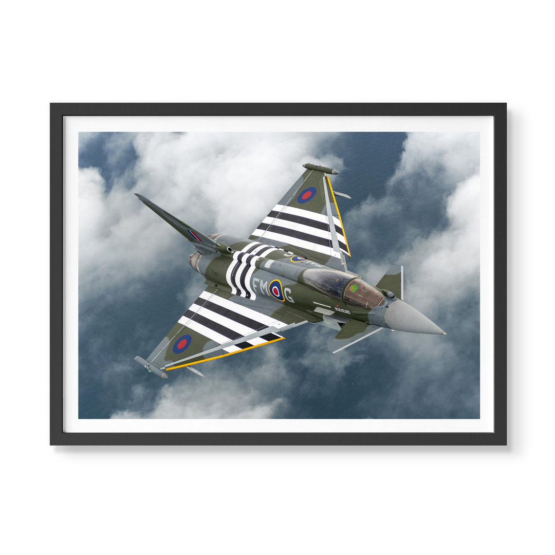 RAF fixed-wing aircraft photo print collection featuring modern and historic Royal Air Force planes in flight and on the ground