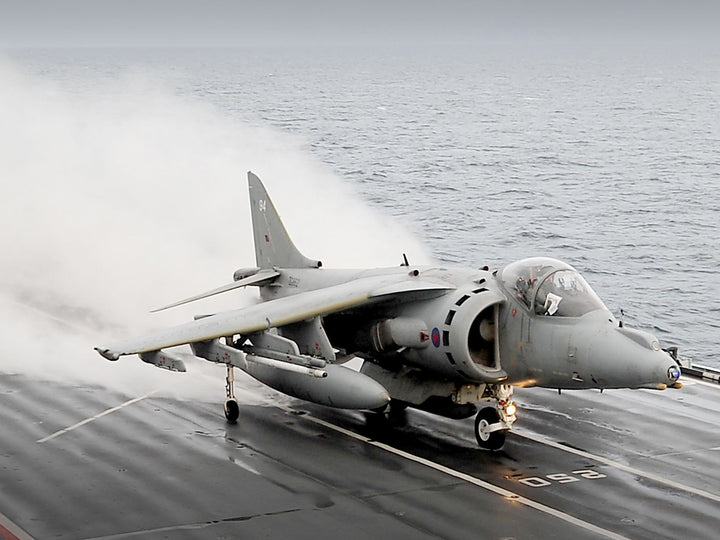 Harrier GR9 launches from HMS Ark Royal Photo Print - Royal Navy Aircraft Hampshire Prints 6 x 4 No Frame No
