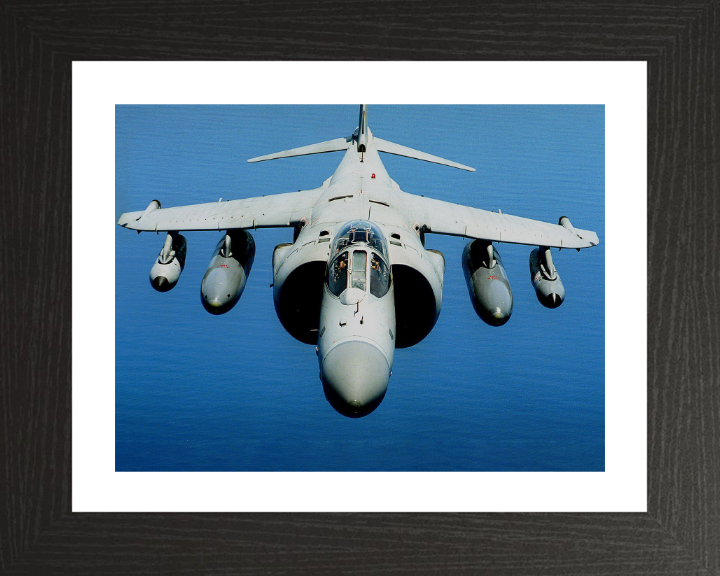 Harrier FA2 Cockpit Closeup Photo Print - Royal Navy Aircraft Hampshire Prints 10 x 8 Black Frame Yes