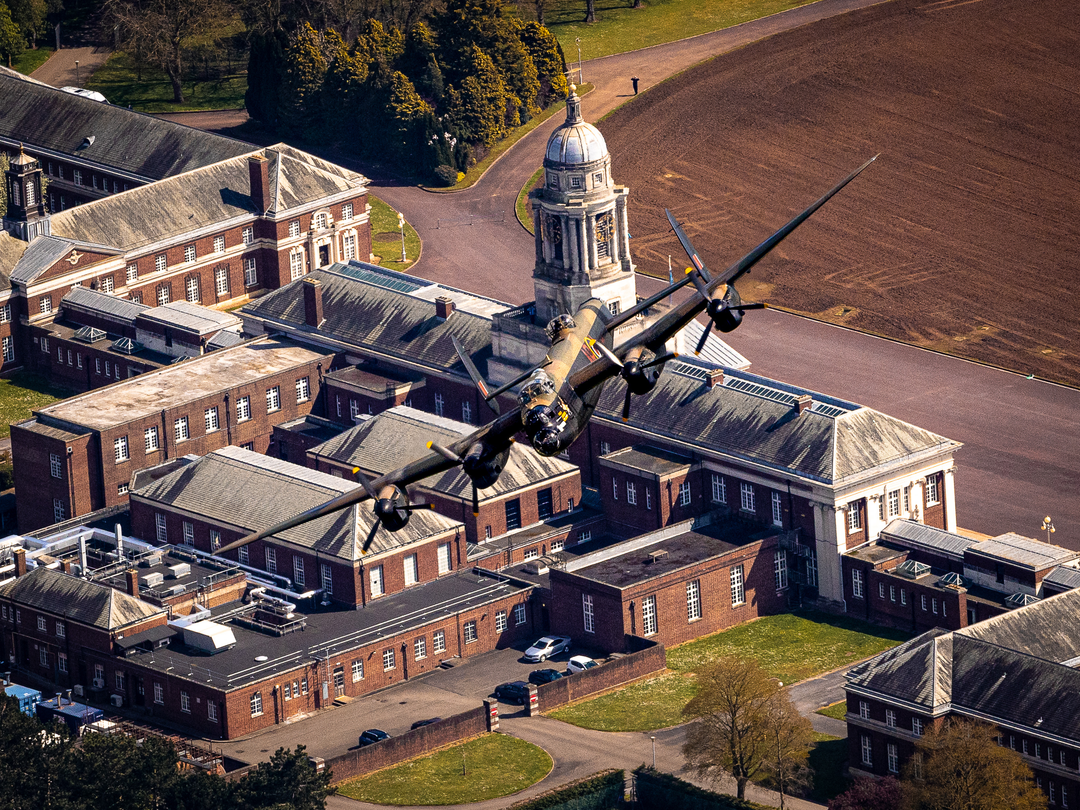 RAF Avro Lancaster over RAF College Cranwell Photo Print - Royal Air Force Aircraft Hampshire Prints 6 x 4 No Frame No