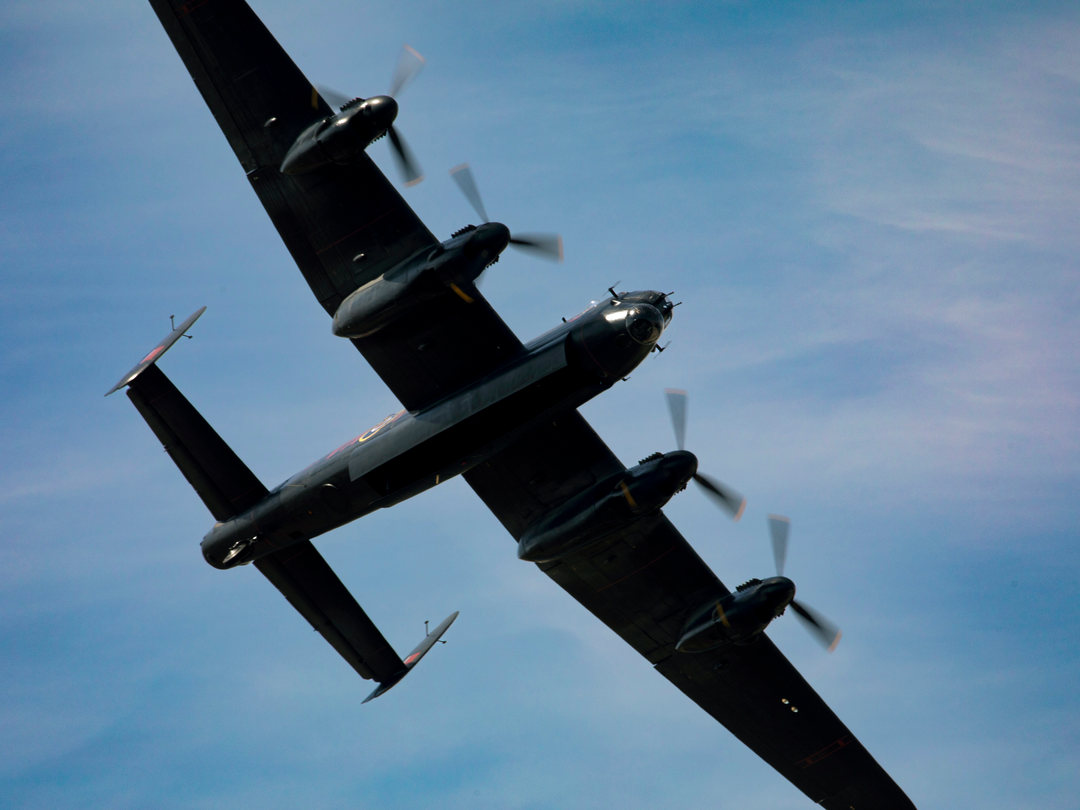 RAF Avro Lancaster in flight Close up Photo Print - Royal Air Force Aircraft Hampshire Prints 6 x 4 No Frame No
