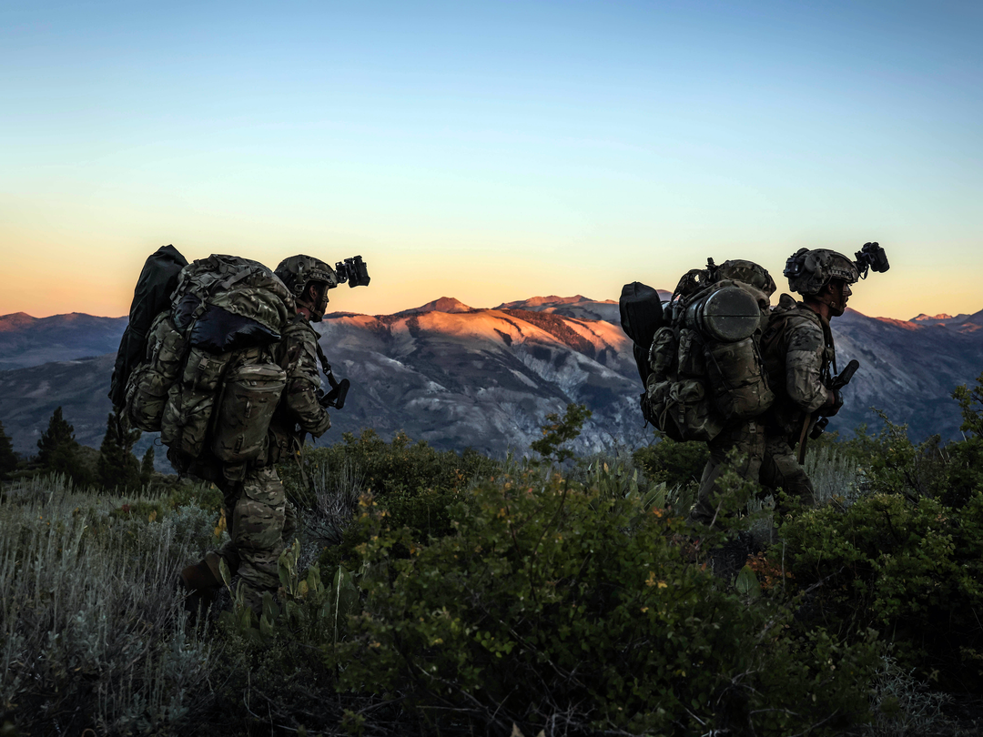 Royal Marines on Patrol at Sunset Photo Print - 45 Commando Hampshire Prints 6 x 4 No Frame No