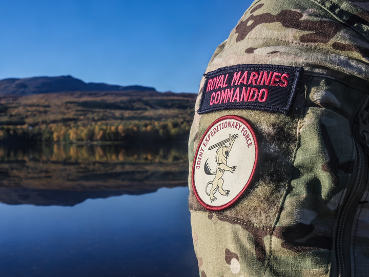 Royal Marines Commando and Joint Expeditionary Force Patches Photo Print