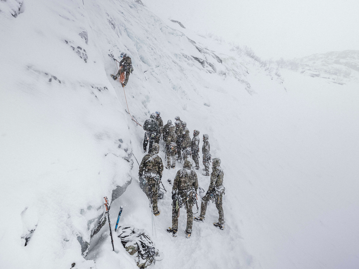 Royal Marines Commando Ice Climbing in Norway Photo Print - Mountain Leaders Course Hampshire Prints 6 x 4 No Frame No