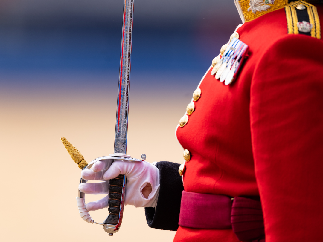 Scots Guards Officer holding a sword Photo Print - British Army Hampshire Prints 6 x 4 No Frame No