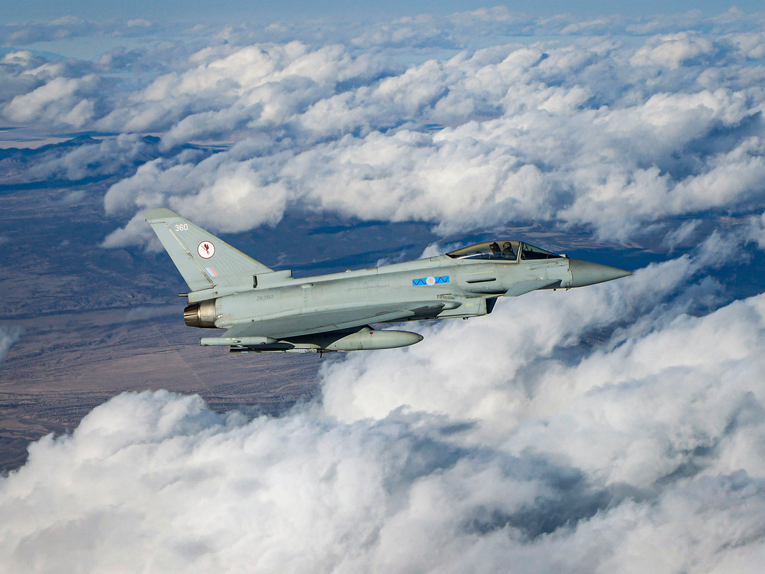 RAF 6 Squadron Typhoon in flight Photo Print - Royal Air Force Aircraft Hampshire Prints 6 x 4 No Frame No