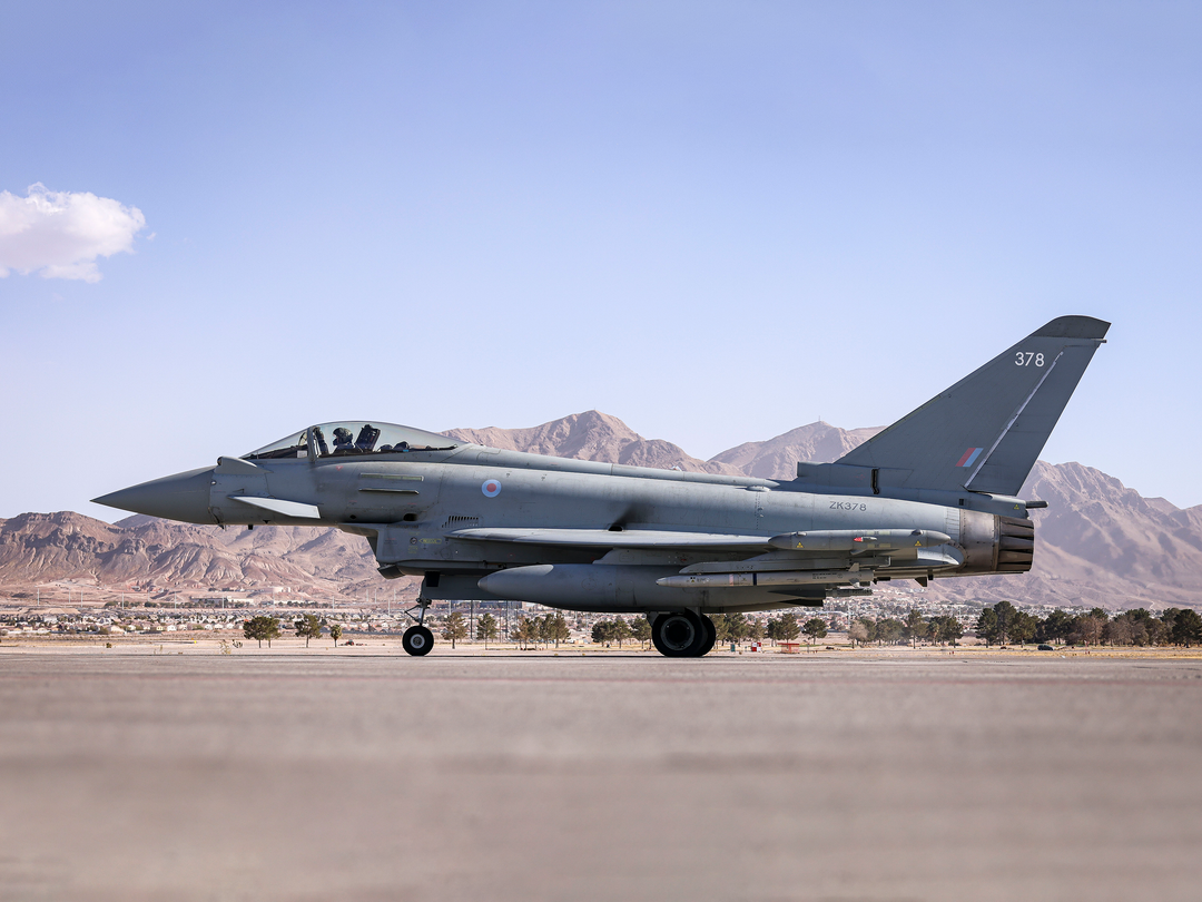 RAF 6 Squadron Typhoon on a Runway Photo Print - Royal Air Force Aircraft Hampshire Prints 6 x 4 No Frame No