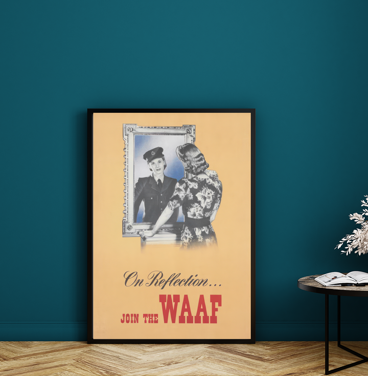 On Reflection Join the WAAF | World War Two Recruitment Poster Posters, Prints, & Visual Artwork Hampshire Prints A3