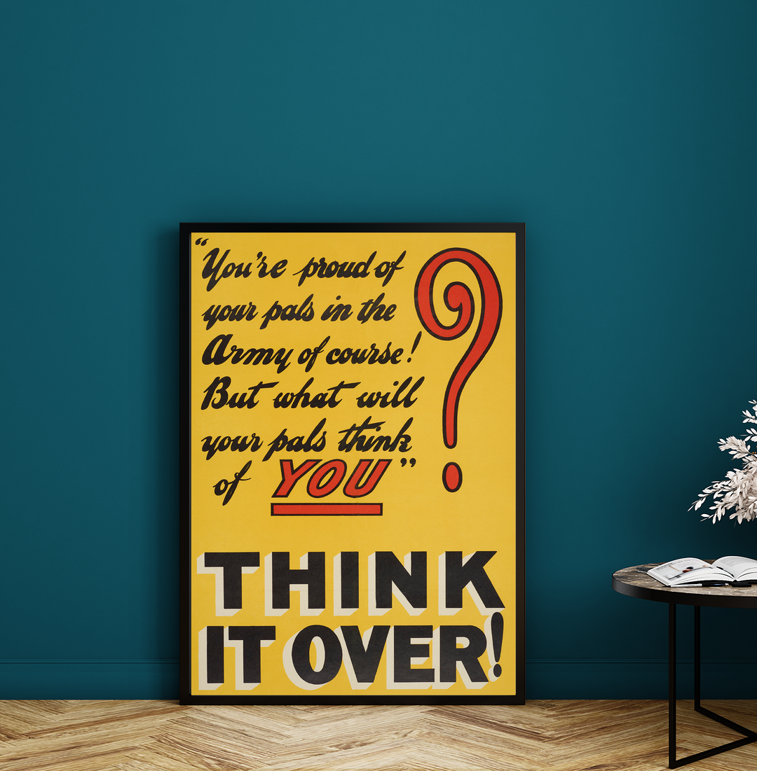 You're proud of your pals in the army of course | World War One Recruitment Poster Posters, Prints, & Visual Artwork Hampshire Prints A3