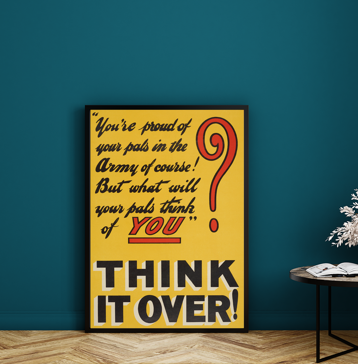 You're proud of your pals in the army of course | World War One Recruitment Poster Posters, Prints, & Visual Artwork Hampshire Prints A3