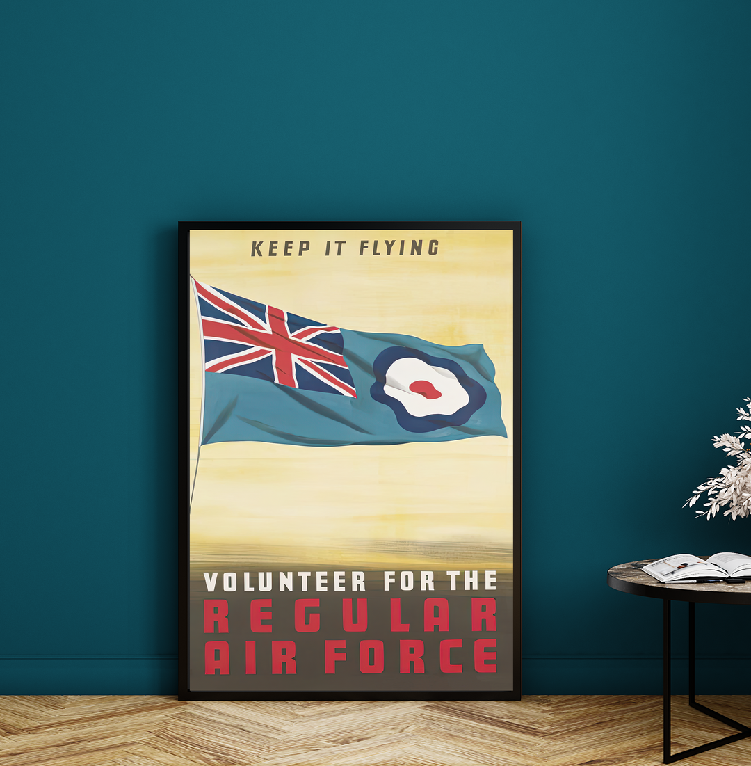 Volunteer for the regular air force | World War Two Recruitment Poster Posters, Prints, & Visual Artwork Hampshire Prints A3