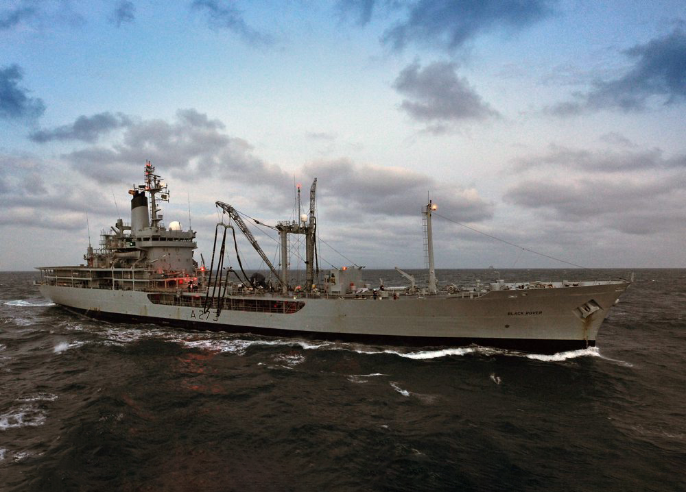 RFA Black Rover (A273) Photo Print - At Dusk - Royal Fleet Auxiliary Rover Class Tanker Hampshire Prints 6 x 4 No Frame No