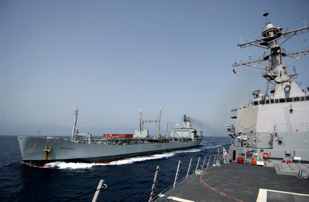 RFA Bayleaf (A109) Photo Print - From a US Warship - Royal Fleet Auxiliary Leaf Class Tanker Hampshire Prints 6 x 4 No Frame No