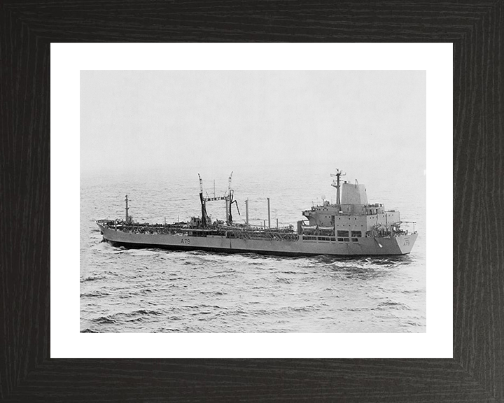 RFA Appleleaf (A79) Photo Print - Port Side - Royal Fleet Auxiliary Leaf Class Tanker Hampshire Prints 10 x 8 Black Frame Yes
