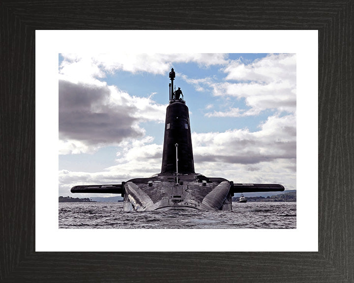 HMS Vengeance (S31) Photo Print - OST 2007 - Royal Navy Vanguard Class Submarine Hampshire Prints 10 x 8 Black Frame Yes