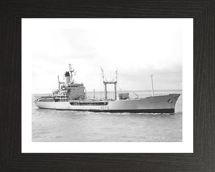 RFA Blue Rover (A270) Photo Print - Starboard View - Royal Fleet Auxiliary Rover Class Tanker Hampshire Prints 10 x 8 Black Frame Yes