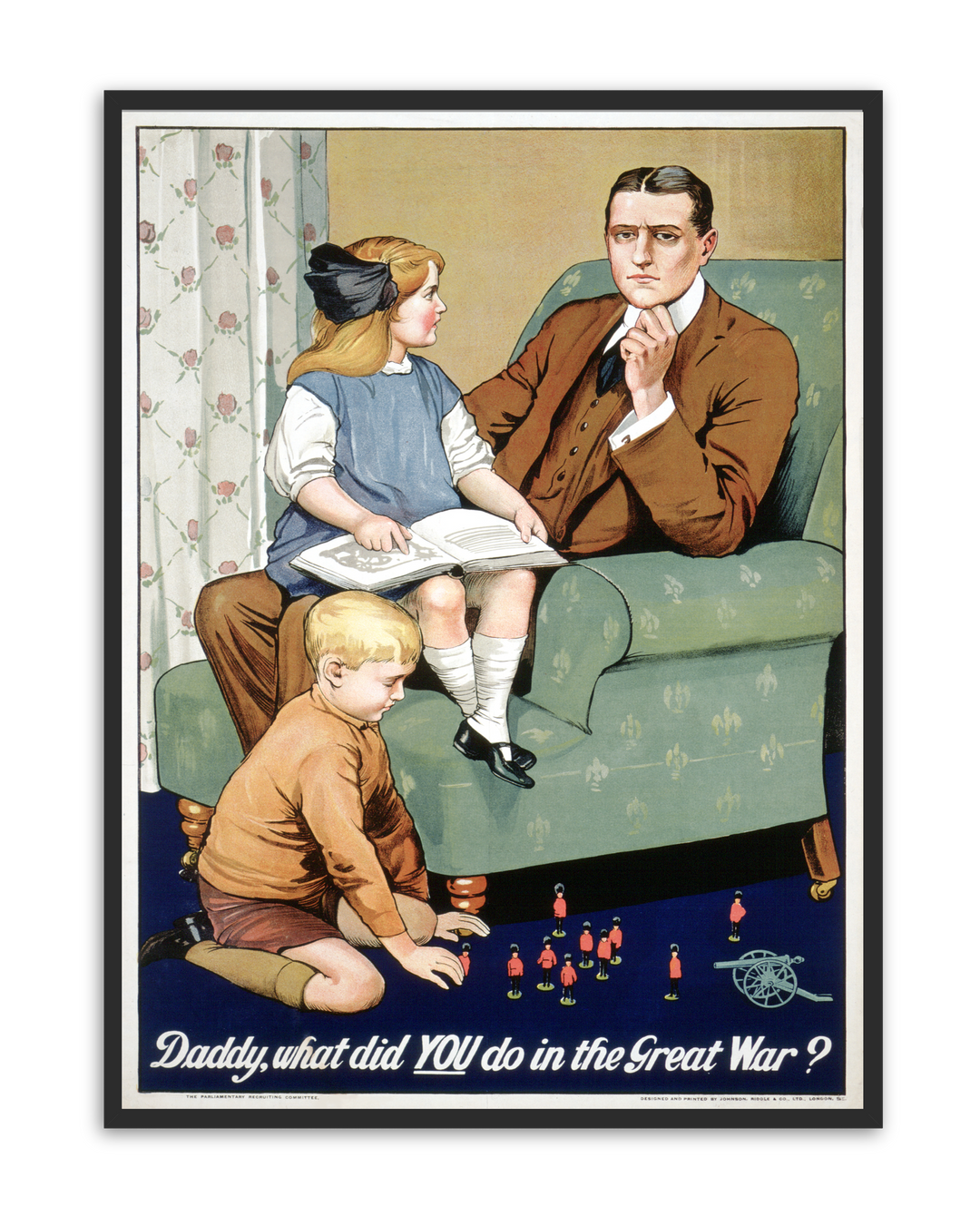 Daddy What did you do in the Great War? | British World War One Recruitment Poster Posters, Prints, & Visual Artwork Hampshire Prints A5