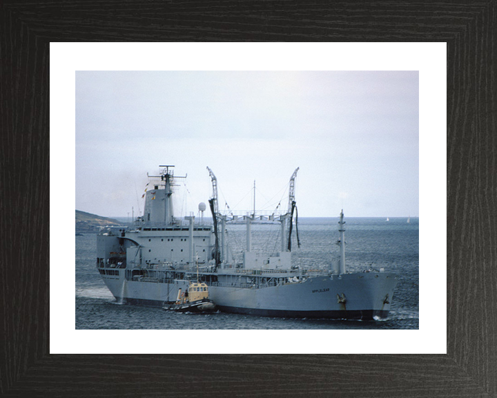 RFA Appleleaf (A79) Photo Print - Starboard Side - Royal Fleet Auxiliary Leaf Class Tanker Hampshire Prints 10 x 8 Black Frame Yes