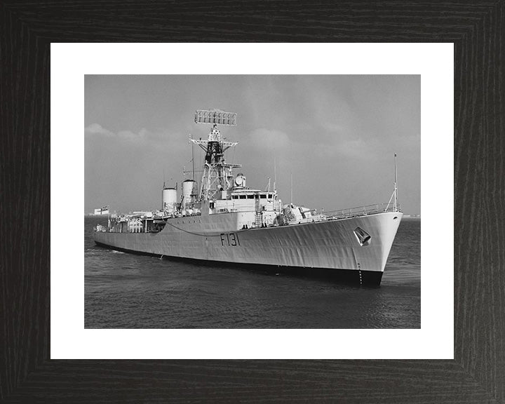 HMS Nubian (F131) Photo Print - Starboard View - Royal Navy Tribal Class Frigate Hampshire Prints 10 x 8 Black frame Yes
