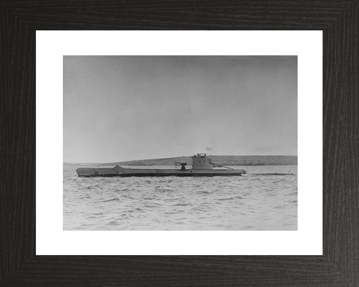 HMS Urge Photo Print - Port Side View - Royal Navy U Class Submarine Hampshire Prints 10 x 8 Black Frame Yes