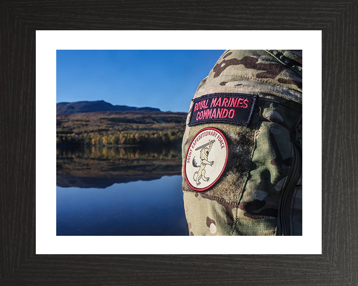 Royal Marines Commando and Joint Expeditionary Force Patches Photo Print