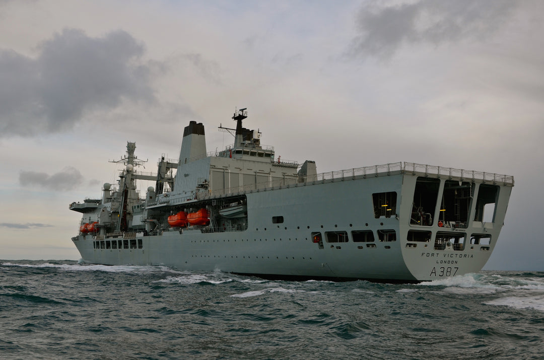 RFA Fort Victoria (A387) Photo Print - Port Quarter View - Royal Fleet Auxiliary Fort Class Tanker Hampshire Prints 6 x 4 No Frame No