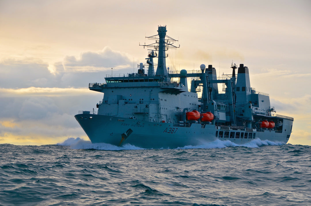 RFA Fort Victoria (A387) Photo Print - At Sea - Royal Fleet Auxiliary Fort Class Tanker Hampshire Prints 6 x 4 No Frame No
