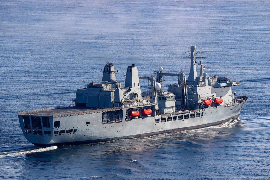 RFA Fort Victoria (A387) Photo Print - High Starboard View - Royal Fleet Auxiliary Fort Class Tanker Hampshire Prints 6 x 4 No Frame No