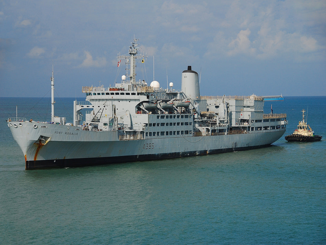RFA Fort Rosalie (A385) Photo Print - Underway - Royal Fleet Auxiliary Fort Rosalie Class Ship Hampshire Prints 6 x 4 No Frame No
