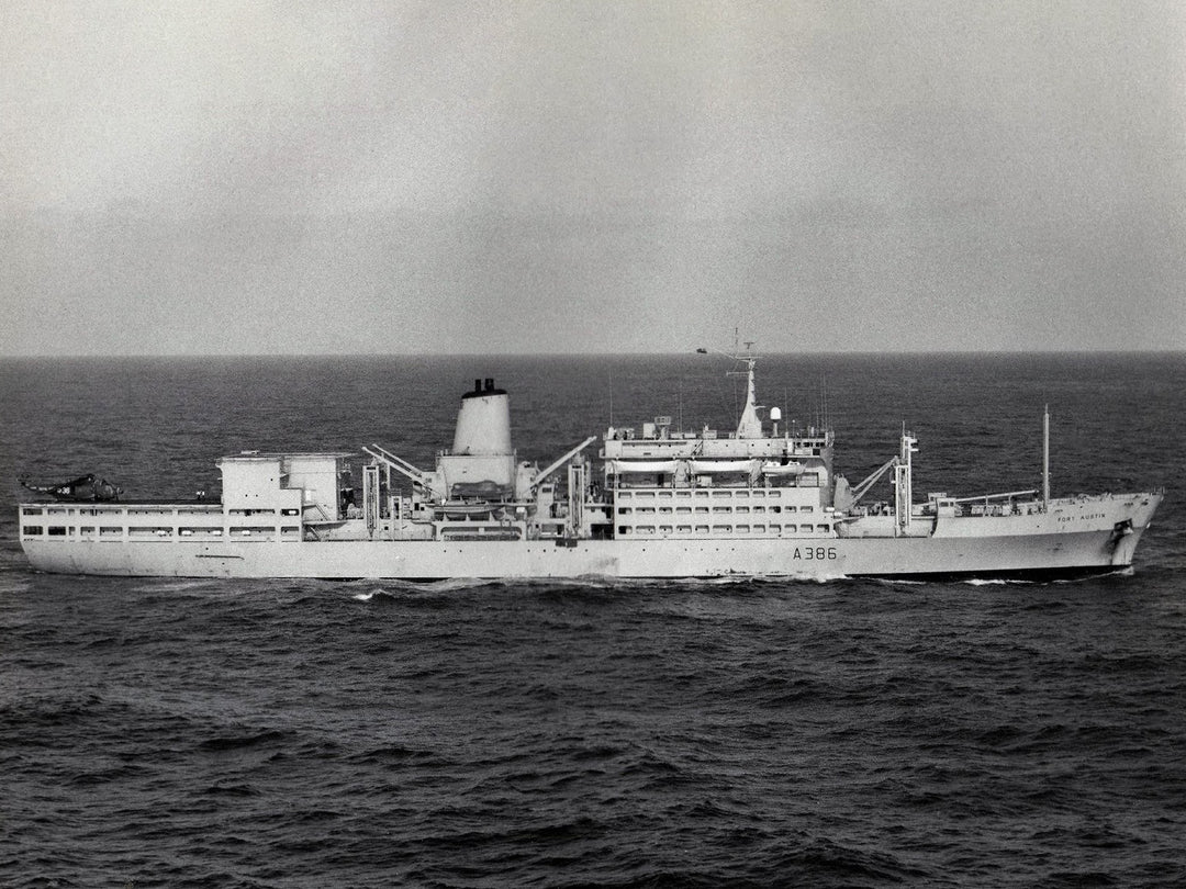 RFA Fort Austin (A386) Photo Print - Starboard Beam - Royal Fleet Auxiliary Fort Rosalie Class Ship Hampshire Prints 6 x 4 No Frame No