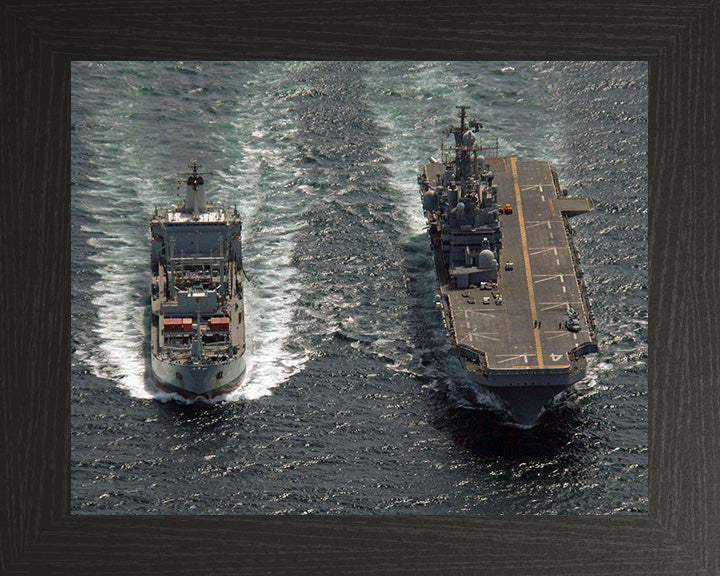 RFA Bayleaf (A109) Photo Print - Ready to RAS - Royal Fleet Auxiliary Leaf Class Tanker Hampshire Prints 10 x 8 Black Frame No