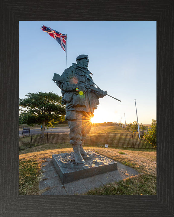 The "Yomper" Royal Marine statue at the Royal Marines museum Photo Print or Framed Photo Print Hampshire Prints 10 x 8 Black Frame No