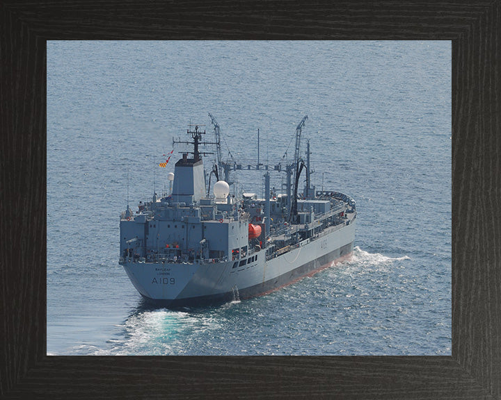 RFA Bayleaf (A109) Photo Print - Starboard Quarter View - Royal Fleet Auxiliary Leaf Class Tanker Hampshire Prints 10 x 8 Black Frame No