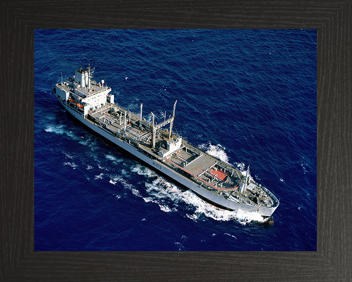 RFA Bayleaf (A109) Photo Print - From Above - Royal Fleet Auxiliary Leaf Class Tanker Hampshire Prints 10 x 8 Black Frame No