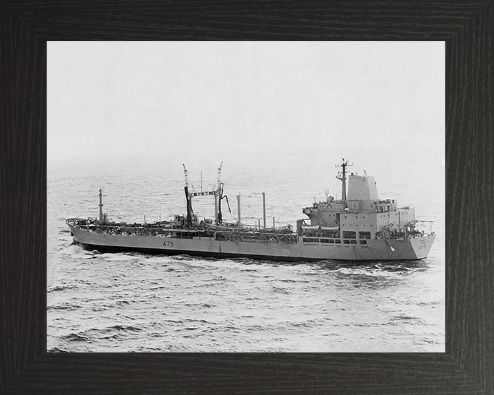 RFA Appleleaf (A79) Photo Print - Port Side - Royal Fleet Auxiliary Leaf Class Tanker Hampshire Prints 10 x 8 Black Frame No