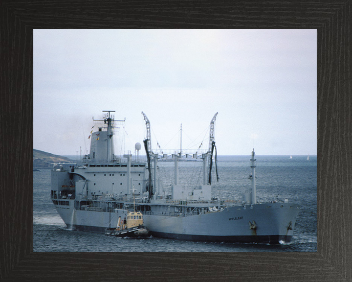 RFA Appleleaf (A79) Photo Print - Starboard Side - Royal Fleet Auxiliary Leaf Class Tanker Hampshire Prints 10 x 8 Black Frame No