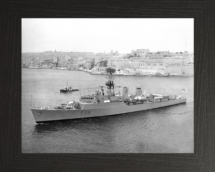 HMS Eskimo (F119) Photo Print - Valletta 1967 - Royal Navy Tribal Class Frigate