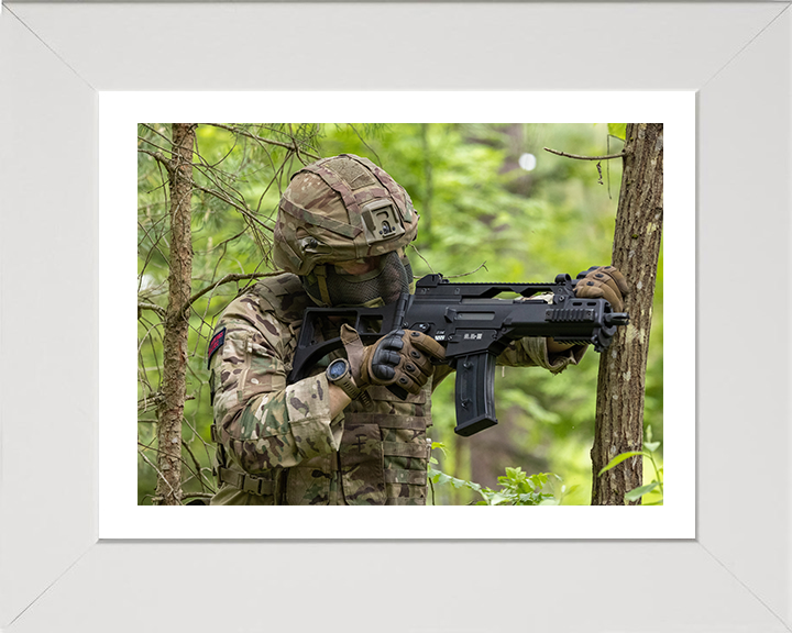 Royal Marines Battle training Photo Print - 45 Commando Hampshire Prints 10 x 8 White Frame Yes