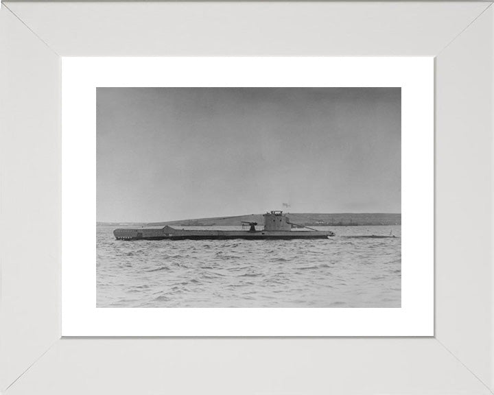 HMS Urge Photo Print - Port Side View - Royal Navy U Class Submarine Hampshire Prints 10 x 8 White Frame Yes