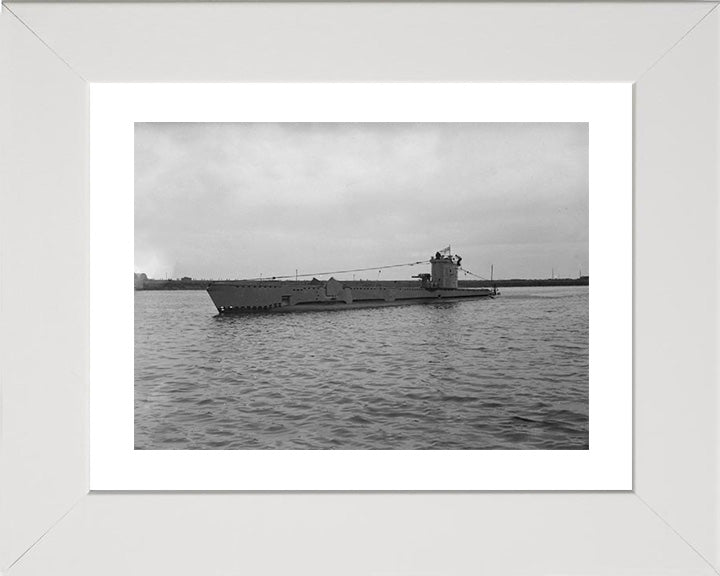 HMS Venturer (P68) Photo Print - Port Side View - Royal Navy V Class Submarine Hampshire Prints 10 x 8 White Frame Yes