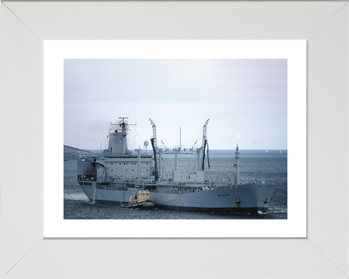 RFA Appleleaf (A79) Photo Print - Starboard Side - Royal Fleet Auxiliary Leaf Class Tanker Hampshire Prints 10 x 8 White Frame Yes