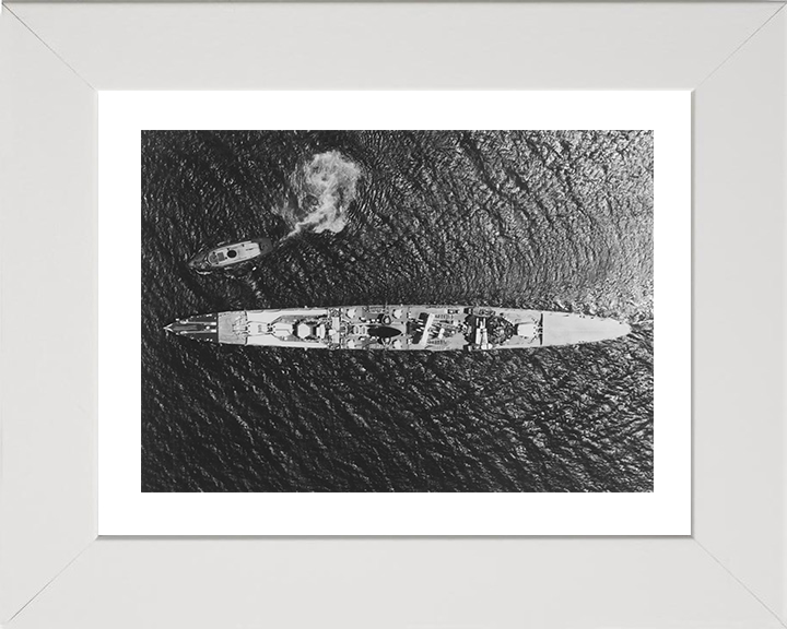 HMS Ajax (22) Photo Print - From Above 1939 - Royal Navy Leander Class Light Cruiser