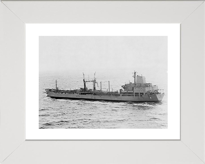 RFA Appleleaf (A79) Photo Print - Port Side - Royal Fleet Auxiliary Leaf Class Tanker Hampshire Prints 10 x 8 White Frame Yes