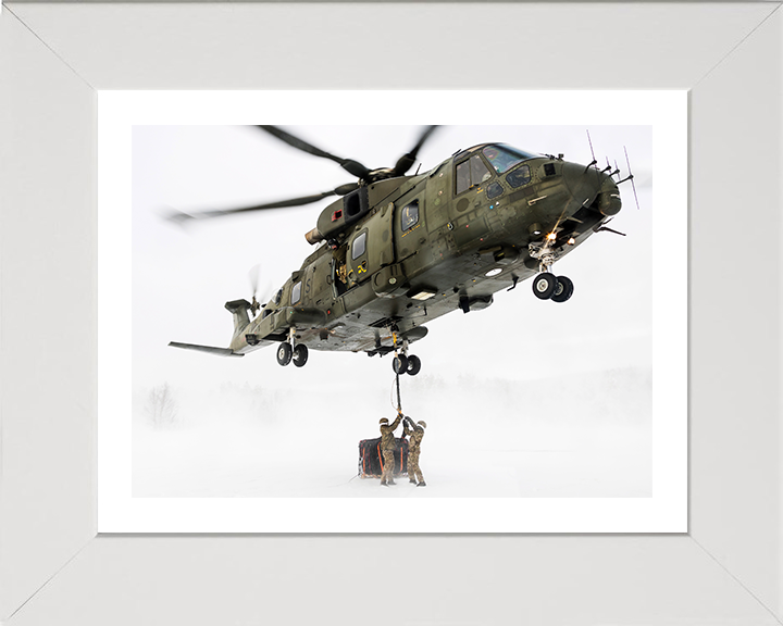 Royal Marines Commando Mobile Air Operations Team Photo Print - MAOT Hampshire Prints 10 x 8 White Frame Yes