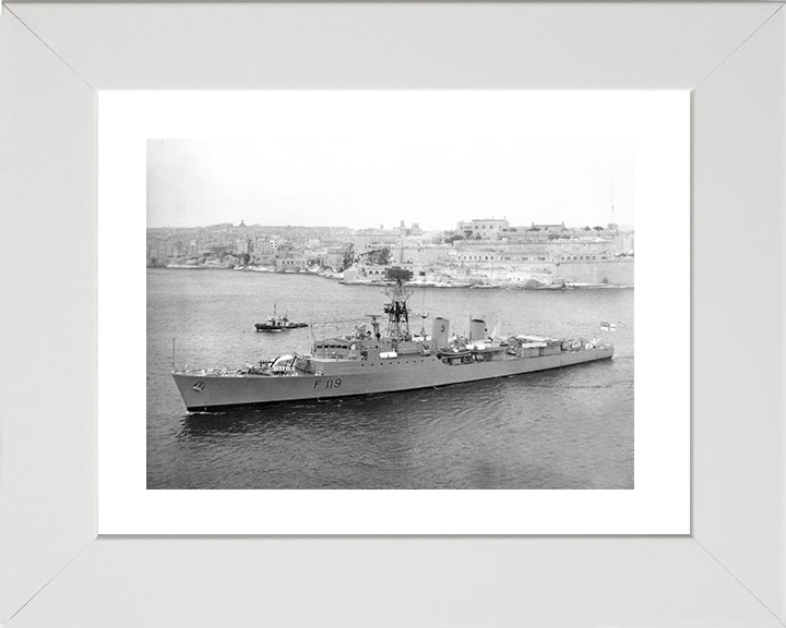 HMS Eskimo (F119) Photo Print - Valletta 1967 - Royal Navy Tribal Class Frigate