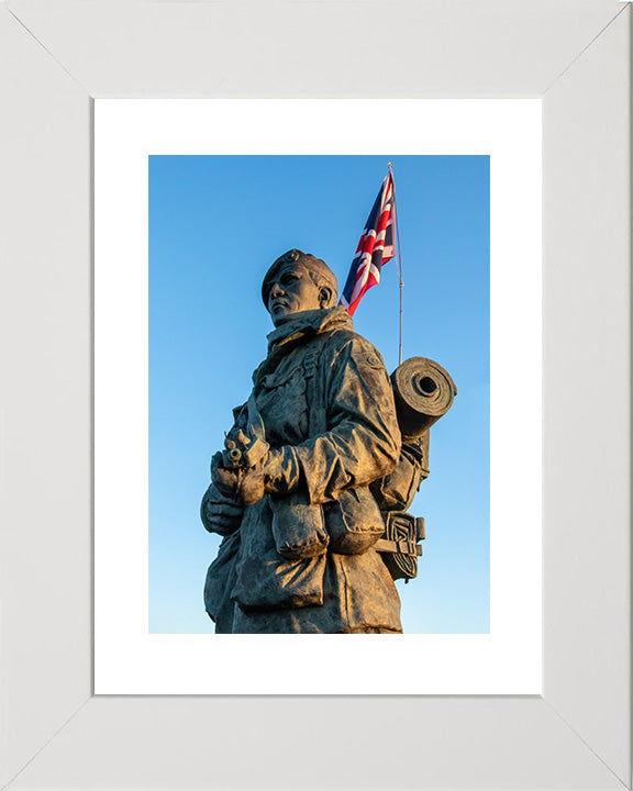 Royal Marine Yomper statue Royal Marines museum Photo Print or Framed Photo Print Hampshire Prints 10 x 8 White Frame Yes
