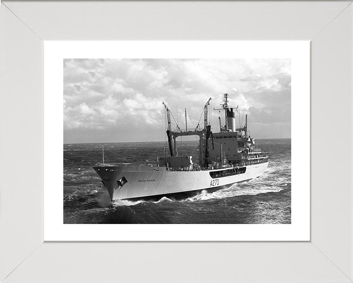 RFA Blue Rover (A270) Photo Print - Port Bow View - Royal Fleet Auxiliary Rover Class Tanker Hampshire Prints 10 x 8 White Frame Yes