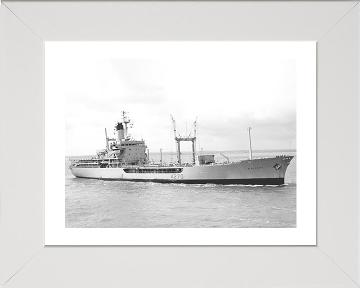 RFA Blue Rover (A270) Photo Print - Starboard View - Royal Fleet Auxiliary Rover Class Tanker Hampshire Prints 10 x 8 White Frame Yes