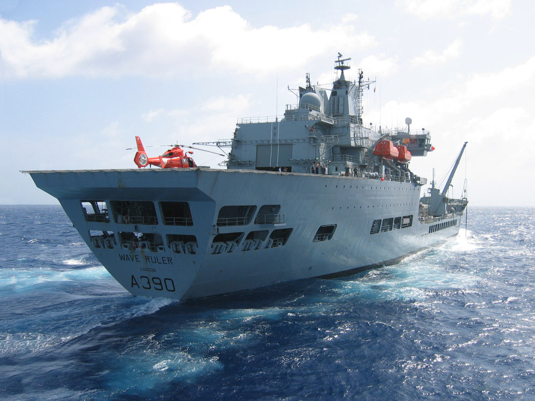 RFA Wave Ruler (A390) Photo Print - Starboard Quarter View - Royal Fleet Auxiliary Wave Class Fleet Tanker Hampshire Prints 6 x 4 No Frame No